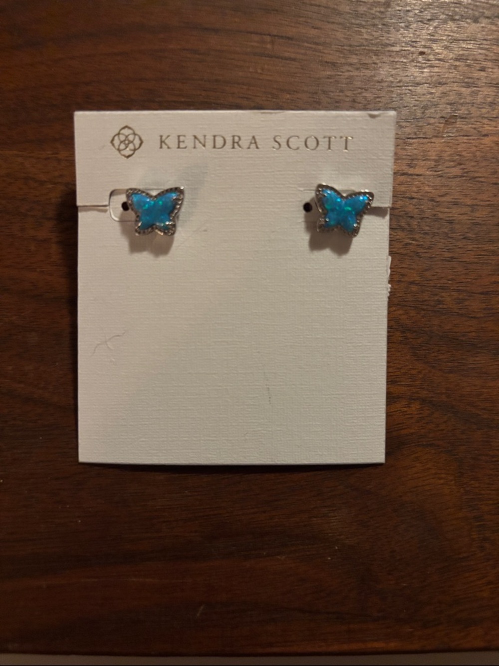 Kendra Scott Lillia Blue Butterfly Stud Earrings